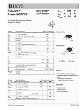 DataSheet IXTP8N50P pdf